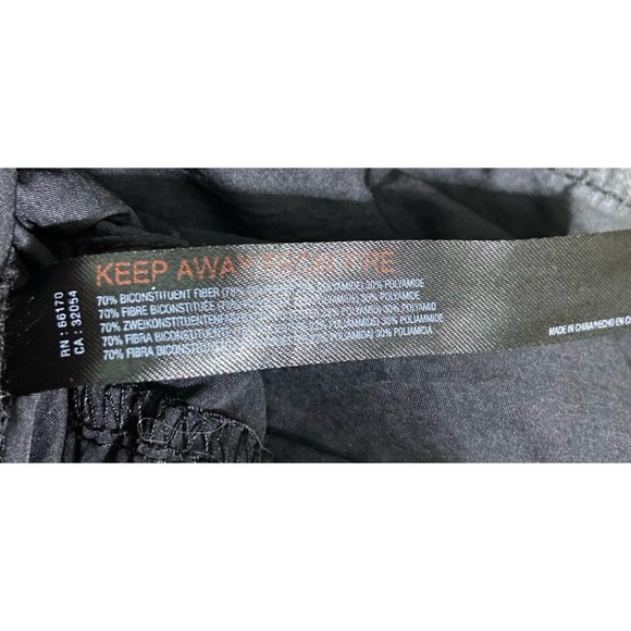 Free People Pants Women Small Black Off The Record Wide Leg 32" Low Rise NWOT - Picture 5 of 6